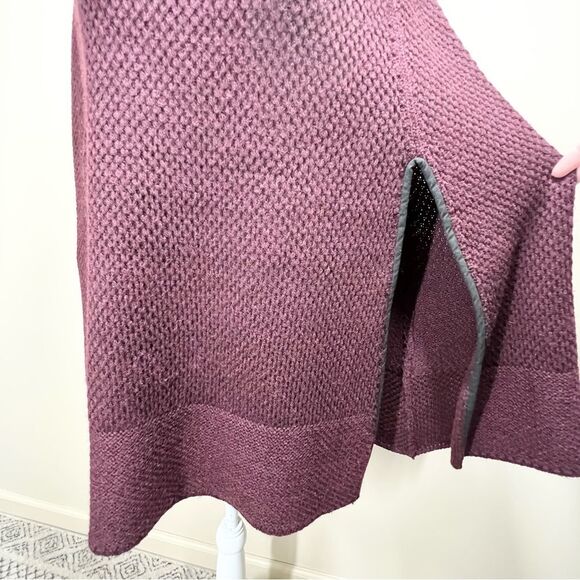 Lauren Ralph Lauren Cape Sweater Chunky Knit Mock Neck Poncho One Size - Picture 6 of 9